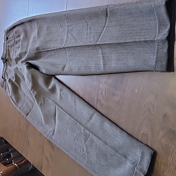 Vintage 90s Talbots petites Brown wool tweed High waisted pants Made in … - Picture 12 of 17